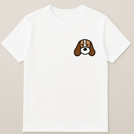 ワンポイントビーグルTシャツ – シンプル＆キュート