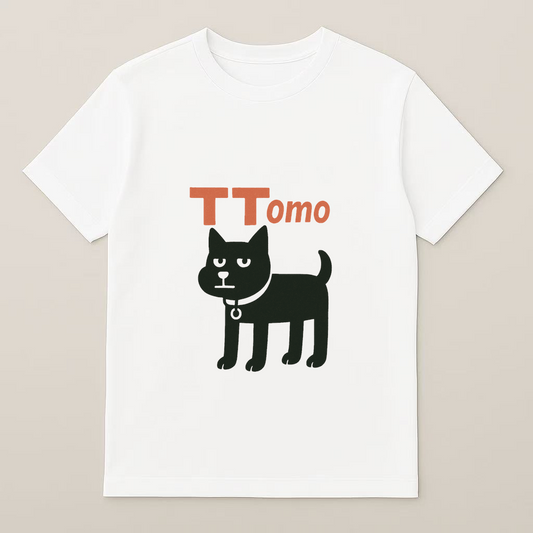 A黒いぬロゴTシャツ – 無気力の奥に忠誠心
